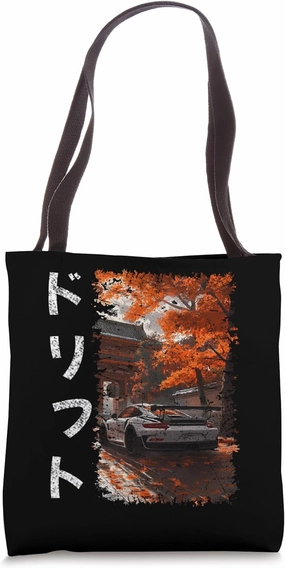 Grunge Style GT3 RS Drift text Vintage Jdm Motorsports Car Tote Bag
