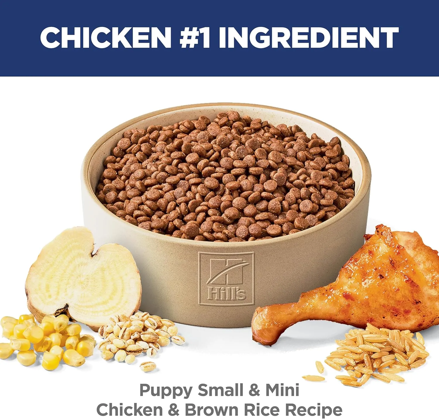 Hill's Science Diet Small & Mini Breeds, Puppy, Premium Nutrition Dry Dog Food, Chicken & Barley Recipe, 12.5 lb Bag