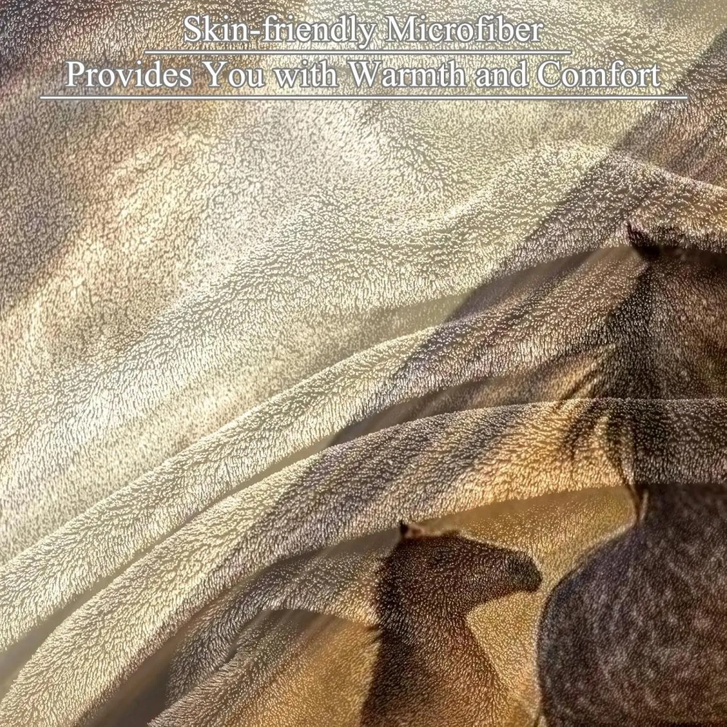 Horses Galloping on The Prairie Plush Throw Blanket for Couch 59" x 79" - Lightweight Soft Blankets and Throws for Sofa Camping Beach Picnic