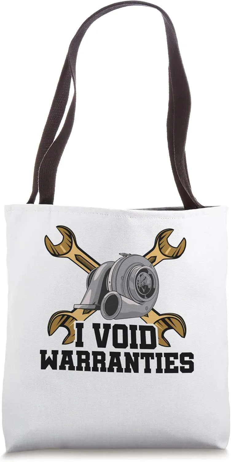 I Void Warranties Car Lover Car Tuner Car Mechanic Tuning Tote Bag
