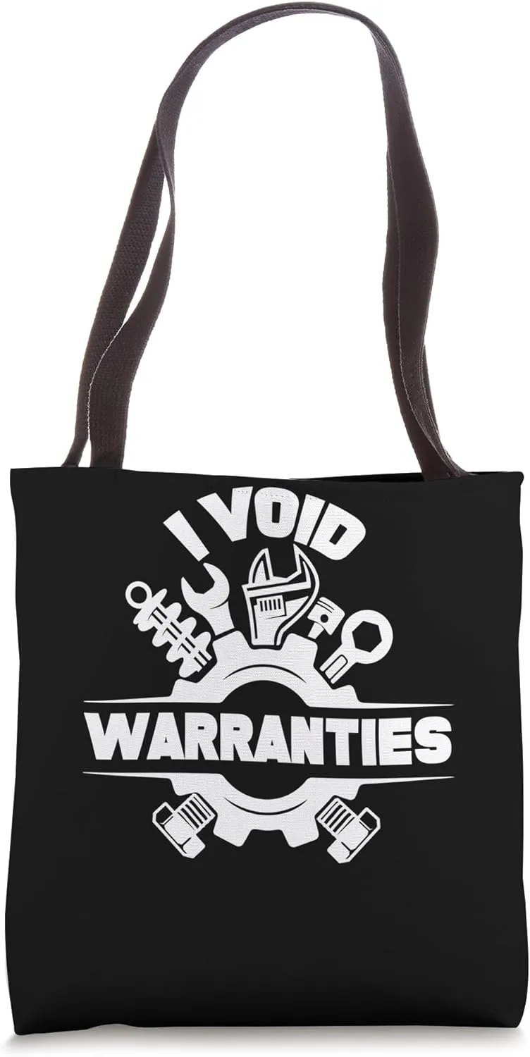 I Void Warranties Mechanic Quad Racer Mudding Muscle Car Tote Bag
