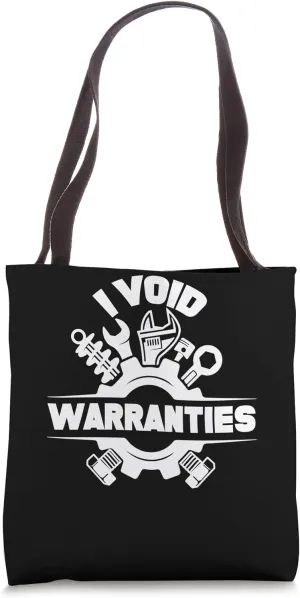 I Void Warranties Mechanic Quad Racer Mudding Muscle Car Tote Bag
