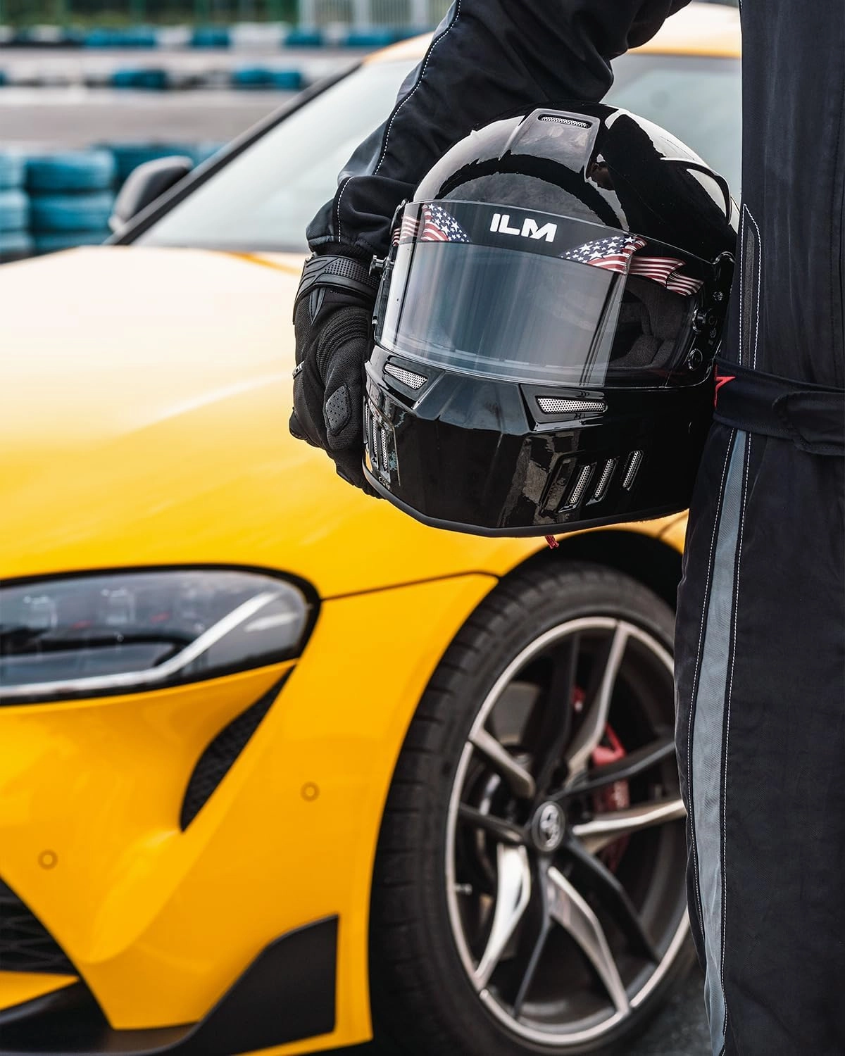 ILM Snell SA2020 Full Face Auto Racing Helmets Lightweight Fiberglass for Adult Men and Women Model 890