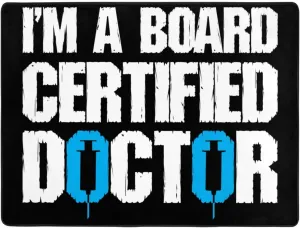 I'm A Board Certified Doctor Area Rug 4x6Ft Soft Rugs for Living Room Indoor Floor Non-Slip Durable Home Decor Rug