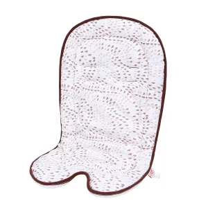Infant Car Seat Insert-Dining Chairs Pad,Safety Seats and Baskets Insert-Reversible Sandwich Honeycomb and Cotton, Baby Stroller Cushion for Newborn,65 * 35CM,1Pack(Pink Raindrops)