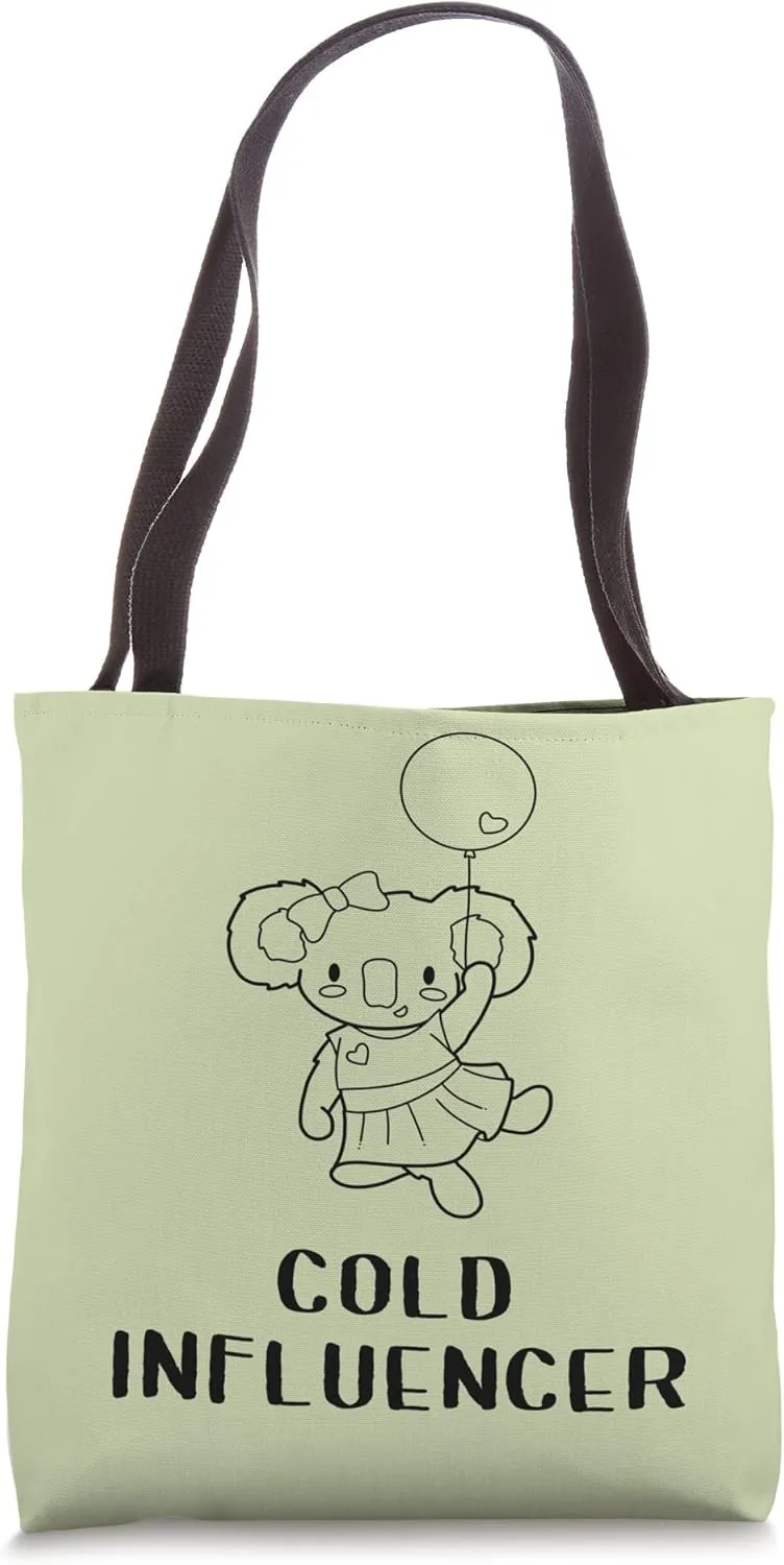 Influencers Hub Careless Influencer Girl Kawaii Koala Picks Tote Bag