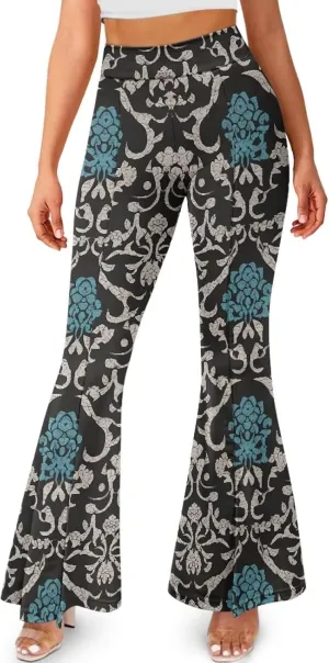 Irisjudy Purple Vortex Women's Bootcut Yoga Pants Leggings Ghost Pumpkins Soft High Waist Yoga Pants Xmas Bow Active Leggings