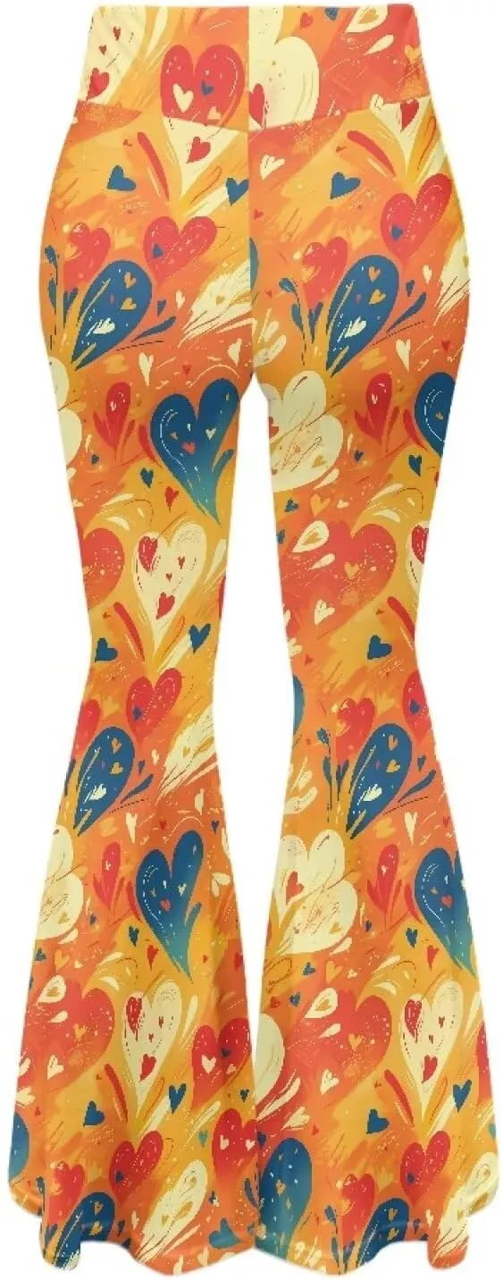 Irisjudy Women's Stretchy Wide Leg Leggings Tie Dye Bootcut Sweatpants Boho Mandala High Waist Yoga Bootleg Pants Slacks