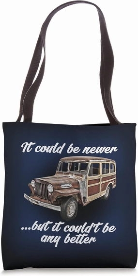 It could be newer but it could'nt be better,rusty Woody Car Tote Bag