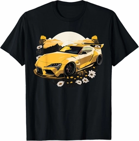JDM Supra MK5 GR Daisy Flowers 2JZ Stance Graphic T-Shirt T-Shirt