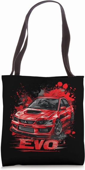 JDM Tokyo Japan Drift Paint Art EVO Japanese Drift Car Tote Bag