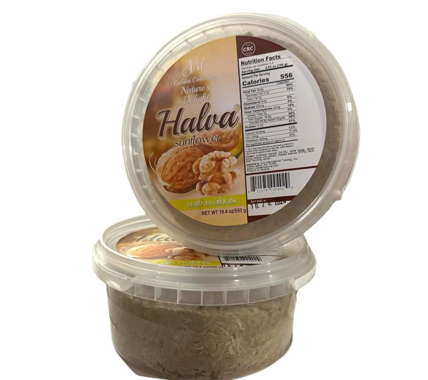 JM Golden Collection Nature's Delight Halva (Sunflower) (Walnut)
