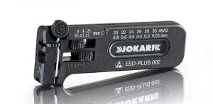 Jokari 40028 ESD-Plus 002 Adjustable Mini-Precision Stripping Tool for Cable Stripping, 30-20 AWG (0.25-0.80mm)