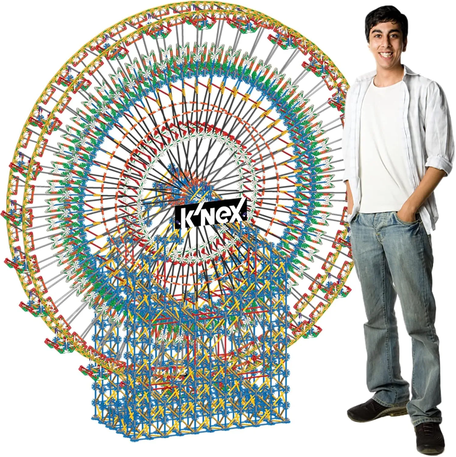K'NEX - Thrill Rides‚ 6-Foot Ferris Wheel‚ STEM Building, Creative Construction Set‚ Ages 16 