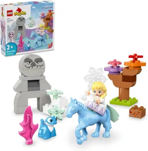 LEGO DUPLO Disney Elsa & Bruni in The Enchanted Forest Frozen Toy - Disney Princess Building Set for Toddlers with Elsa Minifigure - Gift Ideas for Preschool Girls & Boys, Ages 2  - 10418
