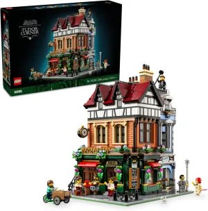 LEGO Icons Tudor Corner Building Set for Adults 18  - DIY Miniature House Kit - Collectible Mini House Building Set for Men and Women - Crafting Gift for Adults - 10350
