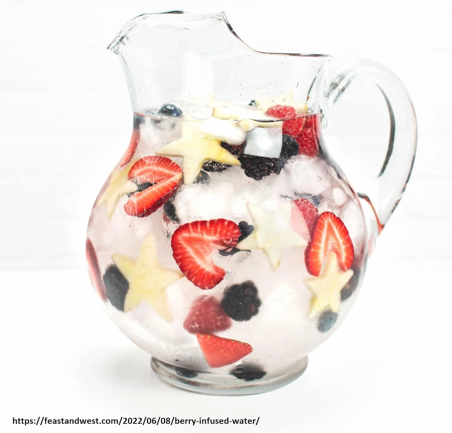 Libbey Acapulco Large Glass Pitcher Set of 2, 89 Oz, Clear, Tall Bubble Glass Pitchers with Handle, Modern Pitcher Set for Iced Tea, Punch, and More