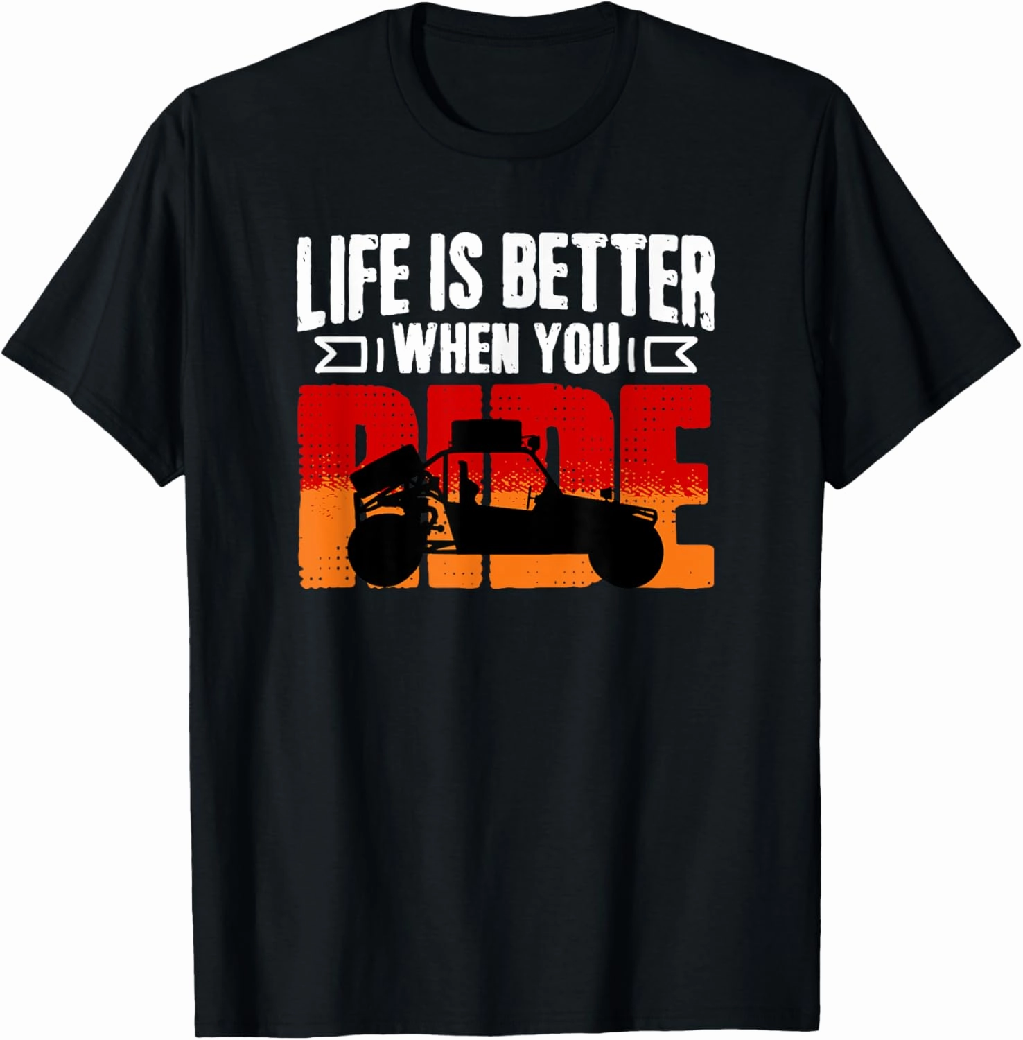 Life Better Sand Beach Sand Race Rail Racing Car Dune Buggy T-Shirt