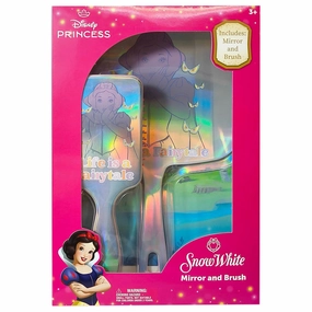 LUV HER Disney Princesses Spa Set for Girls Age 3  - Includes Paddle Hair Brush and Hand Mirror featuring Snow White - Imaginative Play and Self-Care - Develops Creativity and Fine Motor Skills