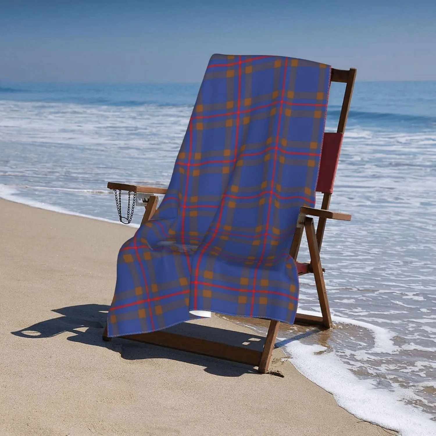 Microfiber Absorbent Bath Towel, Scottish Clan Elliot Tartan Plaid Adult Quick-Drying Beach Towel, Travel Vacation, Outdoor Activities, Beach, Swimming Essential Accessories