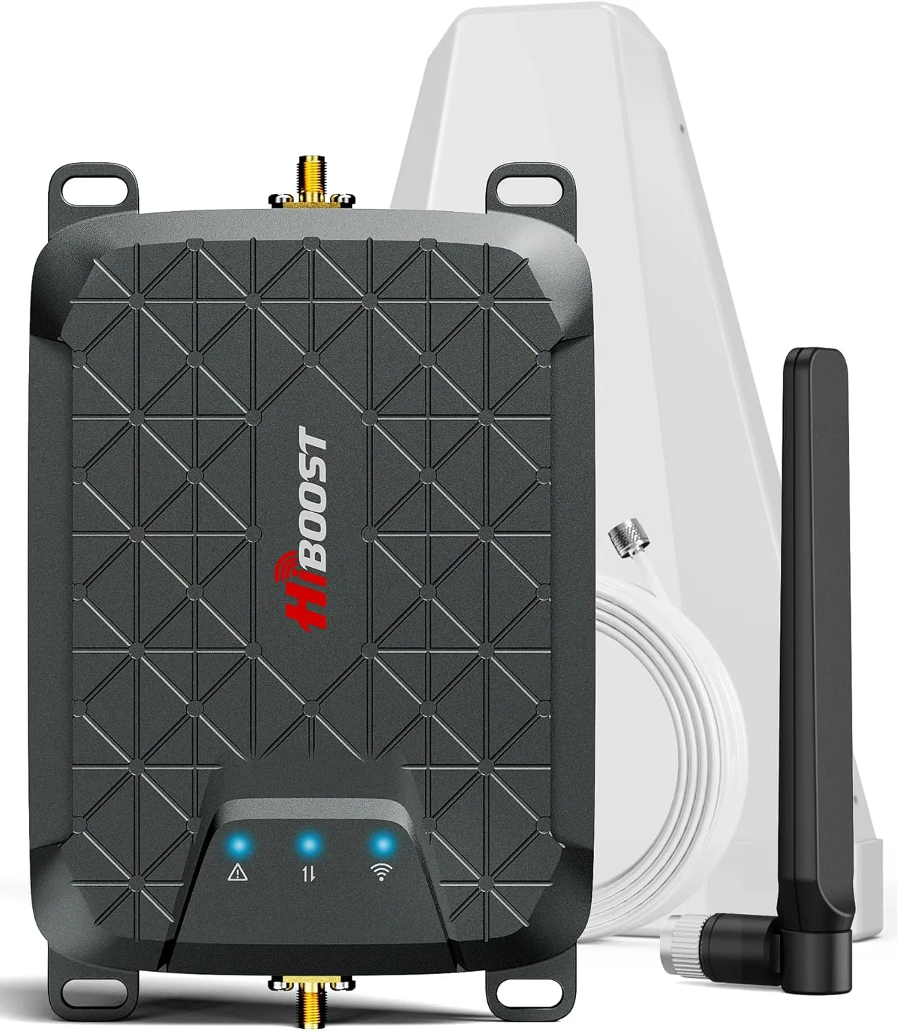 Mini Cell Signal Booster for Verizon, AT&T, T-Mobile| Up to 1500 Sq Ft/One Room| High Power Outdoor Receiving Antenna| 5G/4G/3G LTE| Band 5, 12/17, 13|App Service   Install| FCC Approved