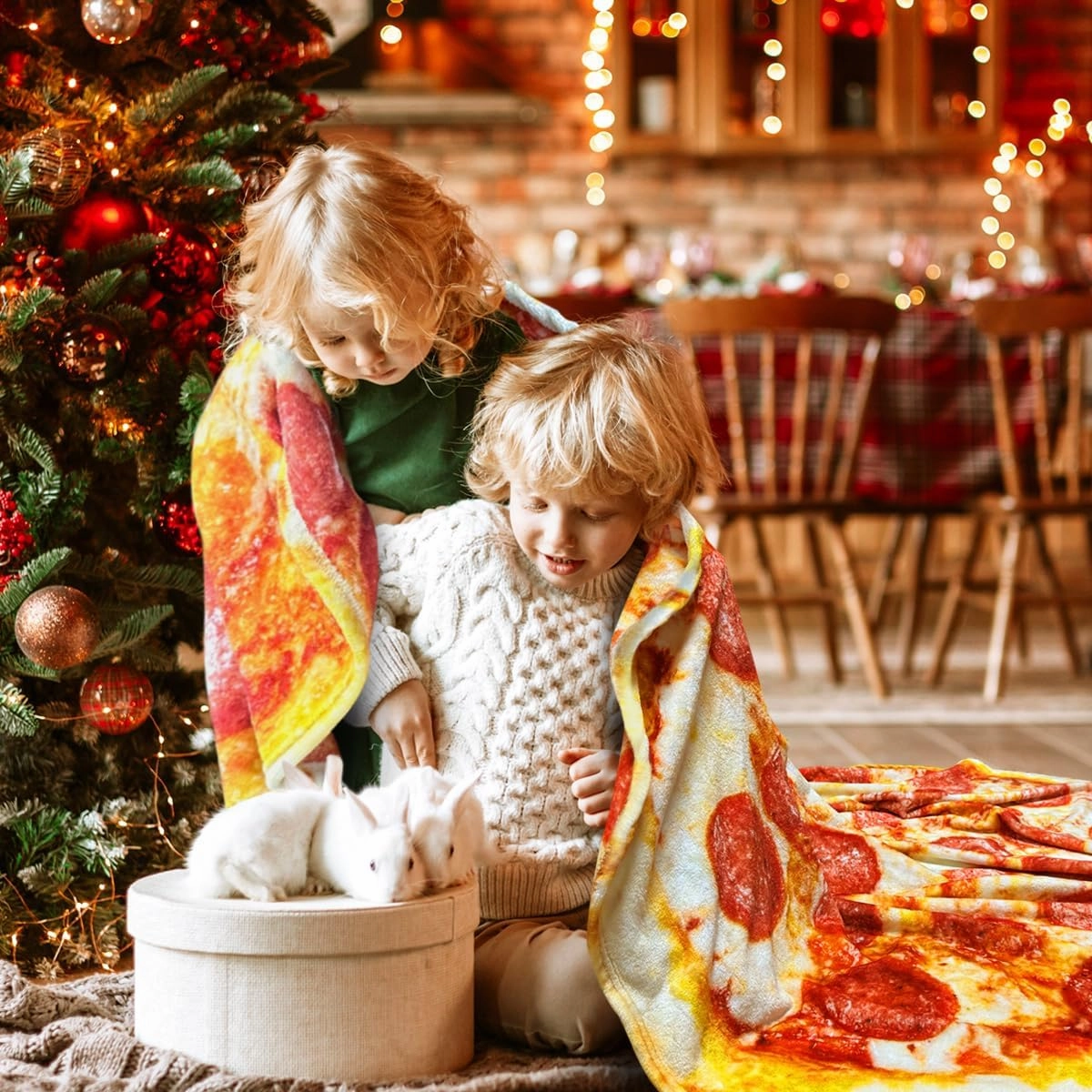 moonysweet Pizza Blanket for Adult and Kids Novelty Food Adult Size Funny Realistic Throw Fuzzy Fleece Flannel Teens Boys and Girls 60 inches