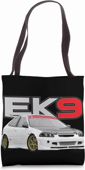 motor racing drag CAR 6th gen hatch Tote Bag
