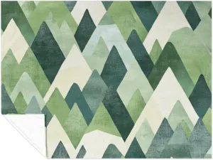 Mountain Forest Adventure Lake Camping Throw Blanket Gifts for Women 50"x60" Trees Natural Scenery Art Soft Cozy Flannel Fleece Throw Blanket for Bedding Novelty Gift Flannel Blanket