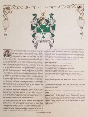 Mr Sweets Golla Coat of Arms, Crest & History 8.5x11 Print - Name Meaning, Genealogy, Family Tree Aid, Ancestry, Ancestors, Namesakes - Surname Origin: Polish Poland