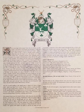 Mr Sweets Repetto Coat of Arms, Crest & History 8.5x11 Print - Name Meaning, Genealogy, Family Tree Aid, Ancestry, Ancestors, Namesakes - Surname Origin: Italian Italy