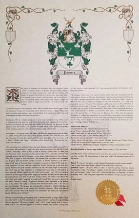 Mr Sweets Rohloff Coat of Arms, Crest & History 11x17 Print - Name Meaning, Genealogy, Family Tree Aid, Ancestry, Ancestors, Namesakes - Surname Origin: German Germany