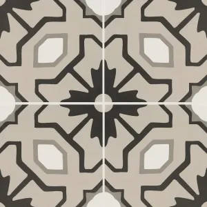 MSI Tahari 8 in. x 8 in. Encaustic Matte Porcelain Floor and Wall Tile for Bathroom, Kitchen Backsplash, Accent Wall, and Shower