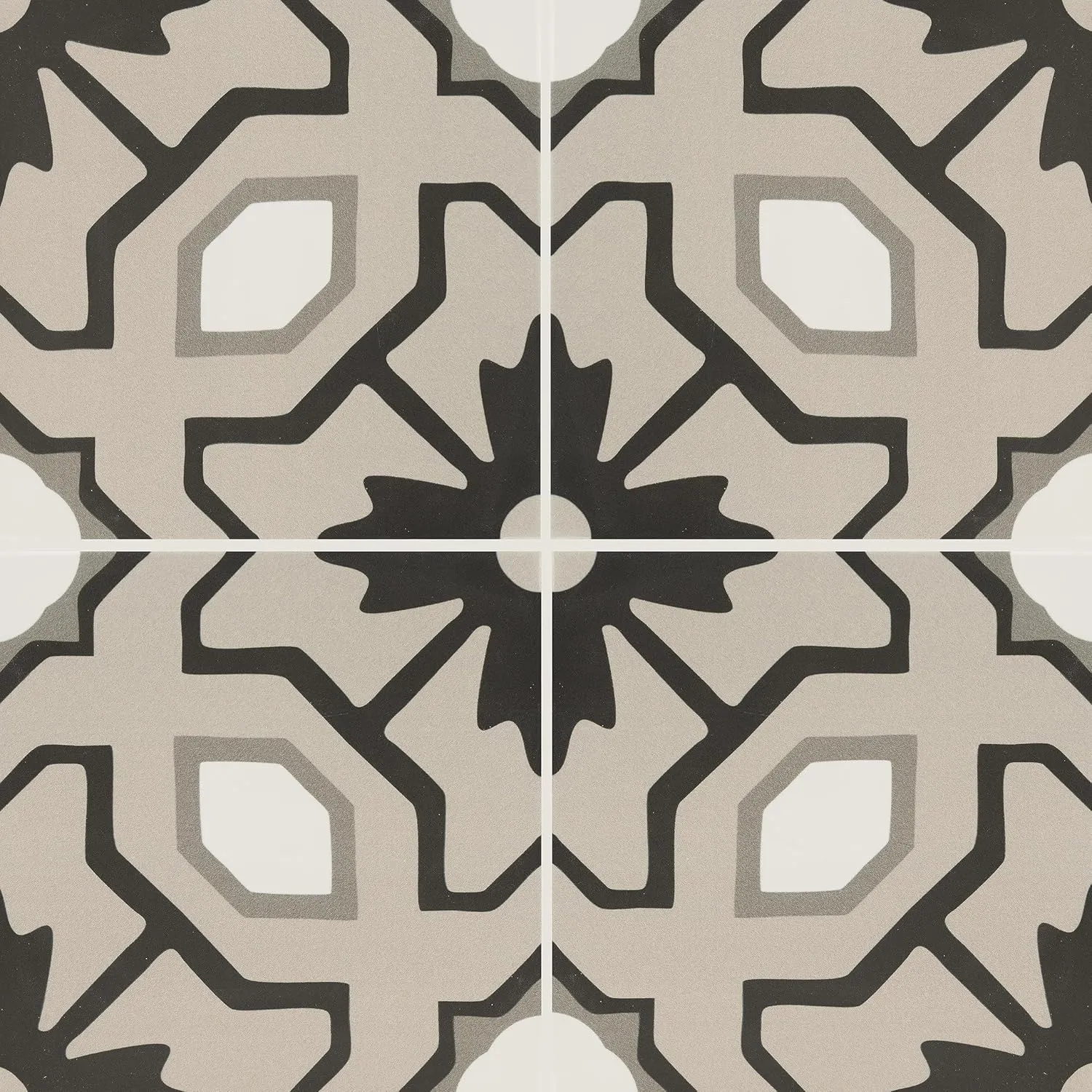 MSI Tahari 8 in. x 8 in. Encaustic Matte Porcelain Floor and Wall Tile for Bathroom, Kitchen Backsplash, Accent Wall, and Shower