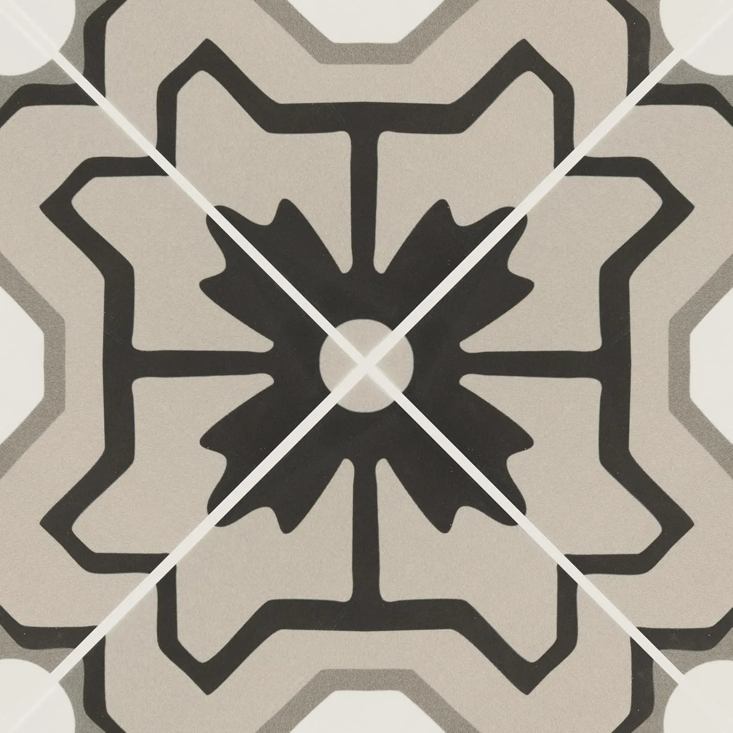 MSI Tahari 8 in. x 8 in. Encaustic Matte Porcelain Floor and Wall Tile for Bathroom, Kitchen Backsplash, Accent Wall, and Shower