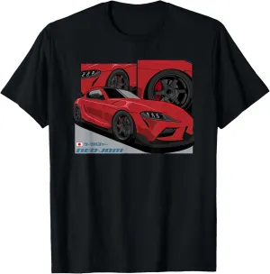 Neo-JDM Red MK5 Car Graphic T-Shirt