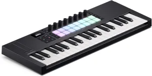 Novation Launchkey Mini 37 MK4 — Portable 37 Mini-Key, USB, MIDI Keyboard Controller with DAW Integration. Chord Mode, Scale Mode, Drum Pads, and Arpeggiator. Includes Music Creation Software Bundle