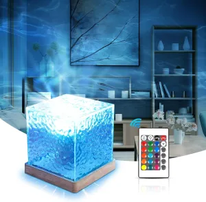 Ocean Wave Projector Light, Northern Lights Lamp with 16 RGB Colors, 30 Lighting Modes Aurora Lamp, Rotating Water Wave Lamp with Remote/Touch Control for Bedroom/Party/Kids/Bars/Game Rooms Decor