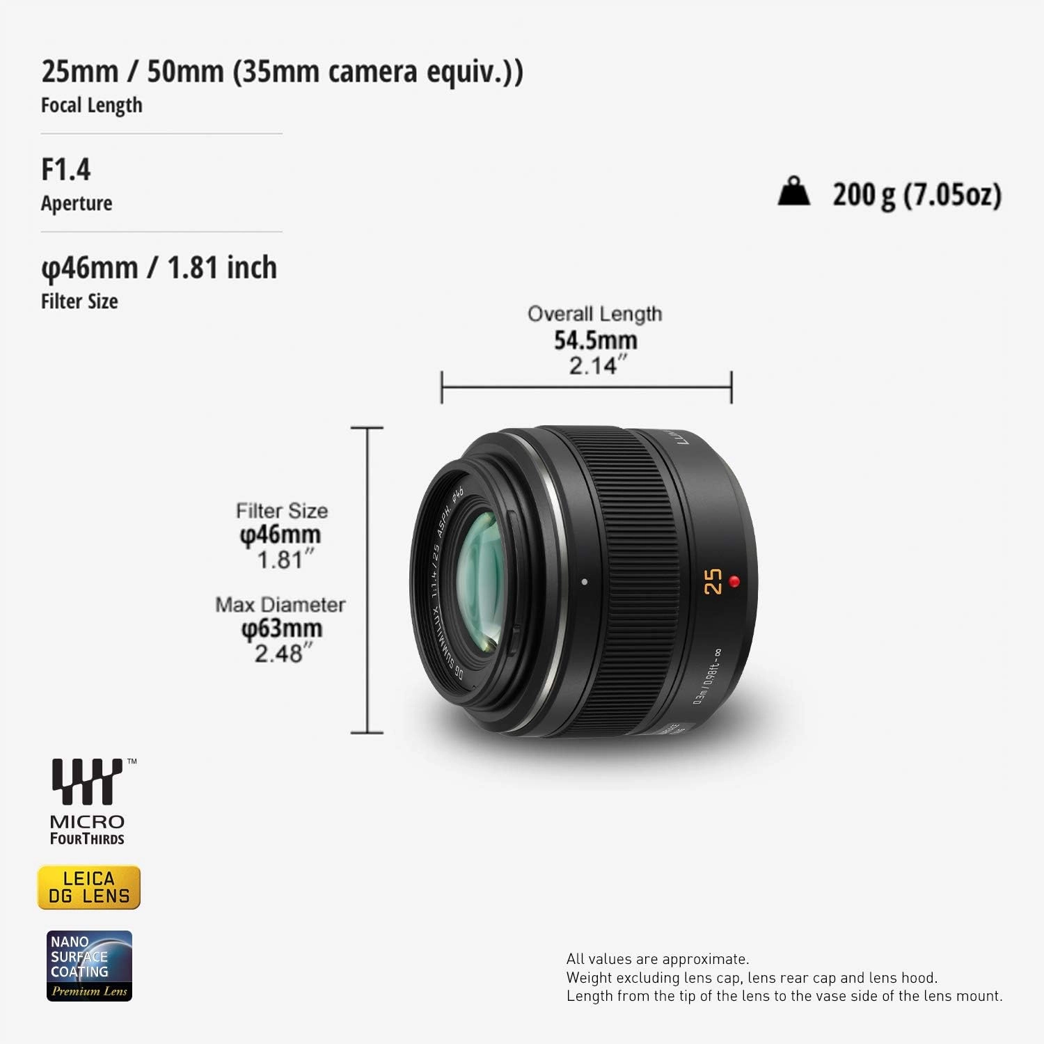 Panasonic Lumix G Leica DG Summilux Lens