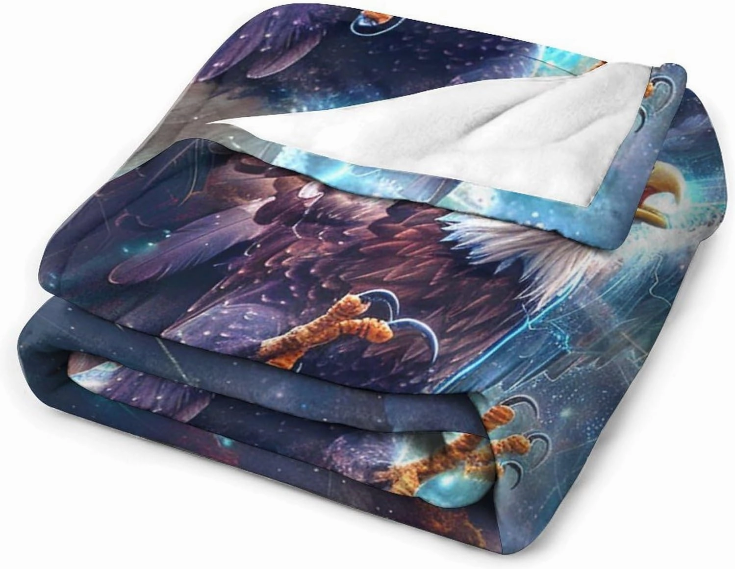 Patriot Eagle Blanket Eagle Gifts for Girls Boys Woman Kids Flying Eagle Lover Throw Blankets Soft Blanket Warm Fleece Flannel Plush Blankets for Bed Sofa Couch 40"x50"