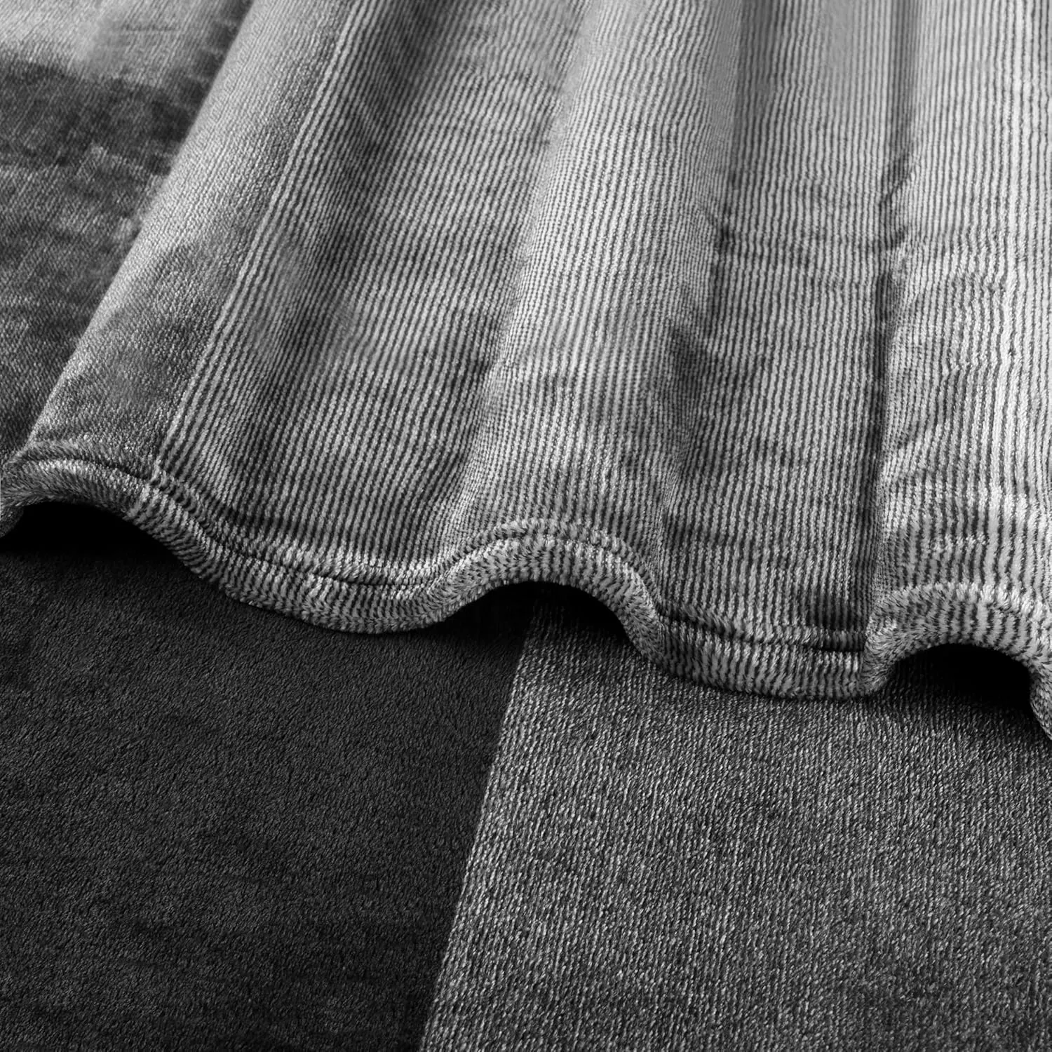 PAVILIA Black Ombre Fleece Throw Blanket for Couch, Soft Flannel Blanket for Sofa Bed Room, Plush Lightweight Dark Gray Black Gradient Blanket, Cozy Microfiber Decorative Gift Throw, 50x60