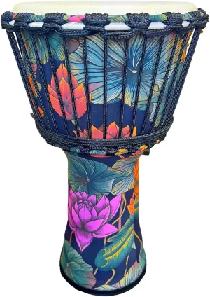 Percussion，Djembe Bongo Congo African Drum,Handmade, Sheepskin Drum Head, National Style Hand Drum (B)