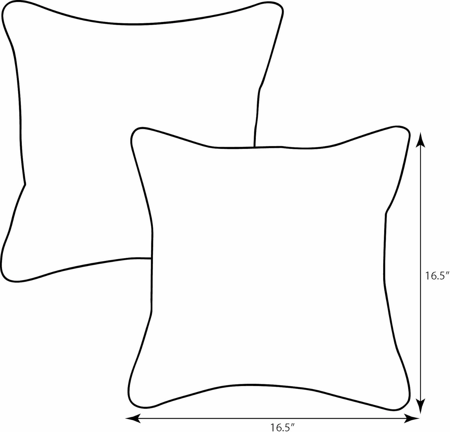 Pillow Perfect Outdoor/Indoor Throw Pillows, Accent - 16.5" x 16.5", Blue Sealife Marine 2 Count