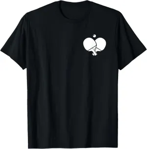 Ping Pong Logo Emblem Paddles Balls Table Tennis Ping Pong T-Shirt