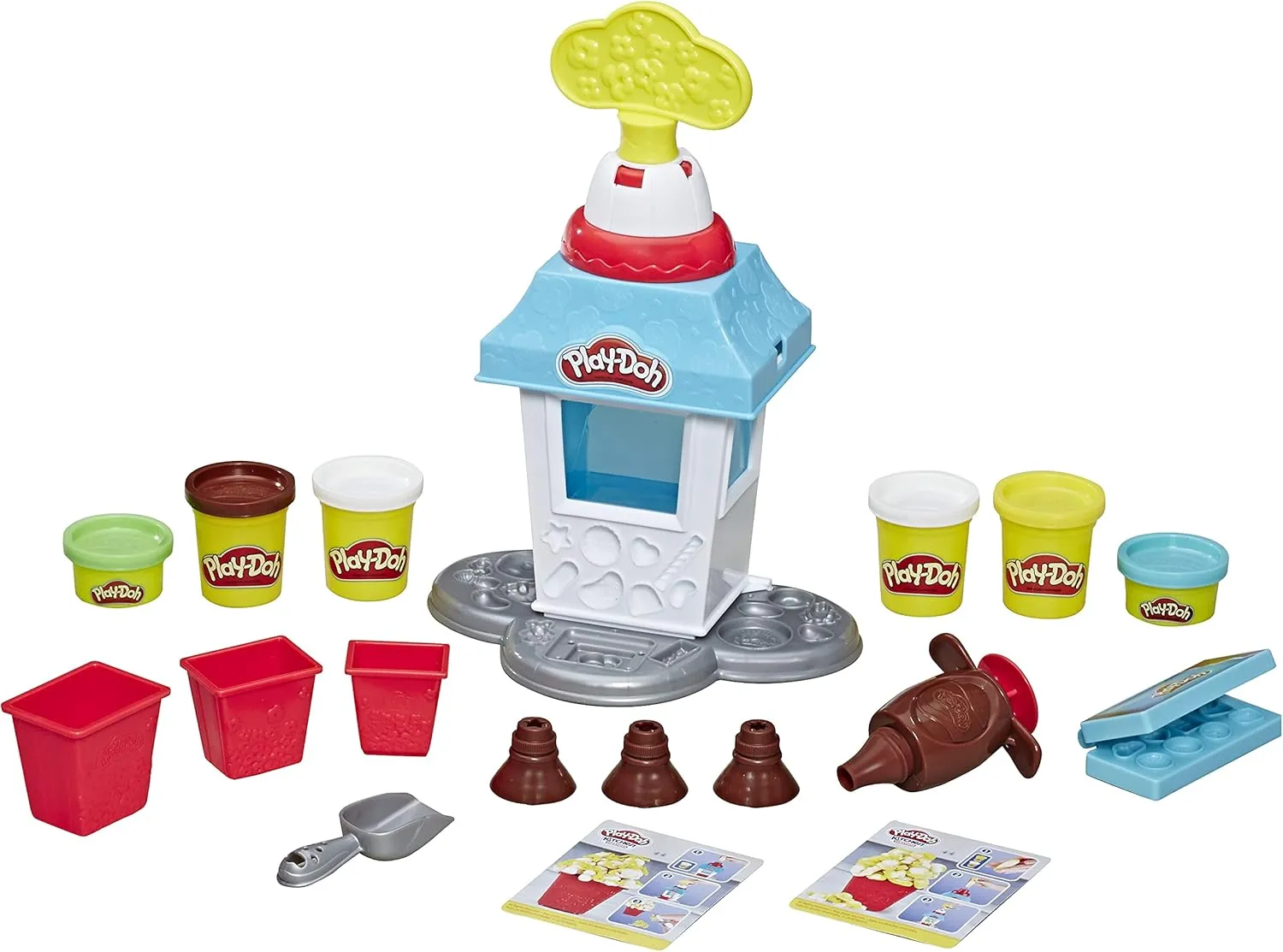 Play-Doh Kitchen Creations Popcorn Party Play Food Set with 6 Non-Toxic Cans