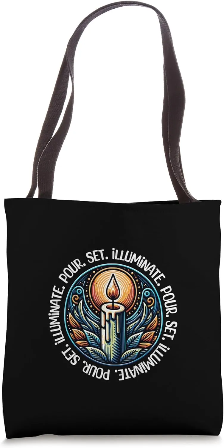 Pour Set Illuminate Candle Maker Tote Bag