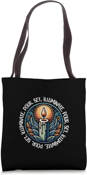 Pour Set Illuminate Candle Maker Tote Bag