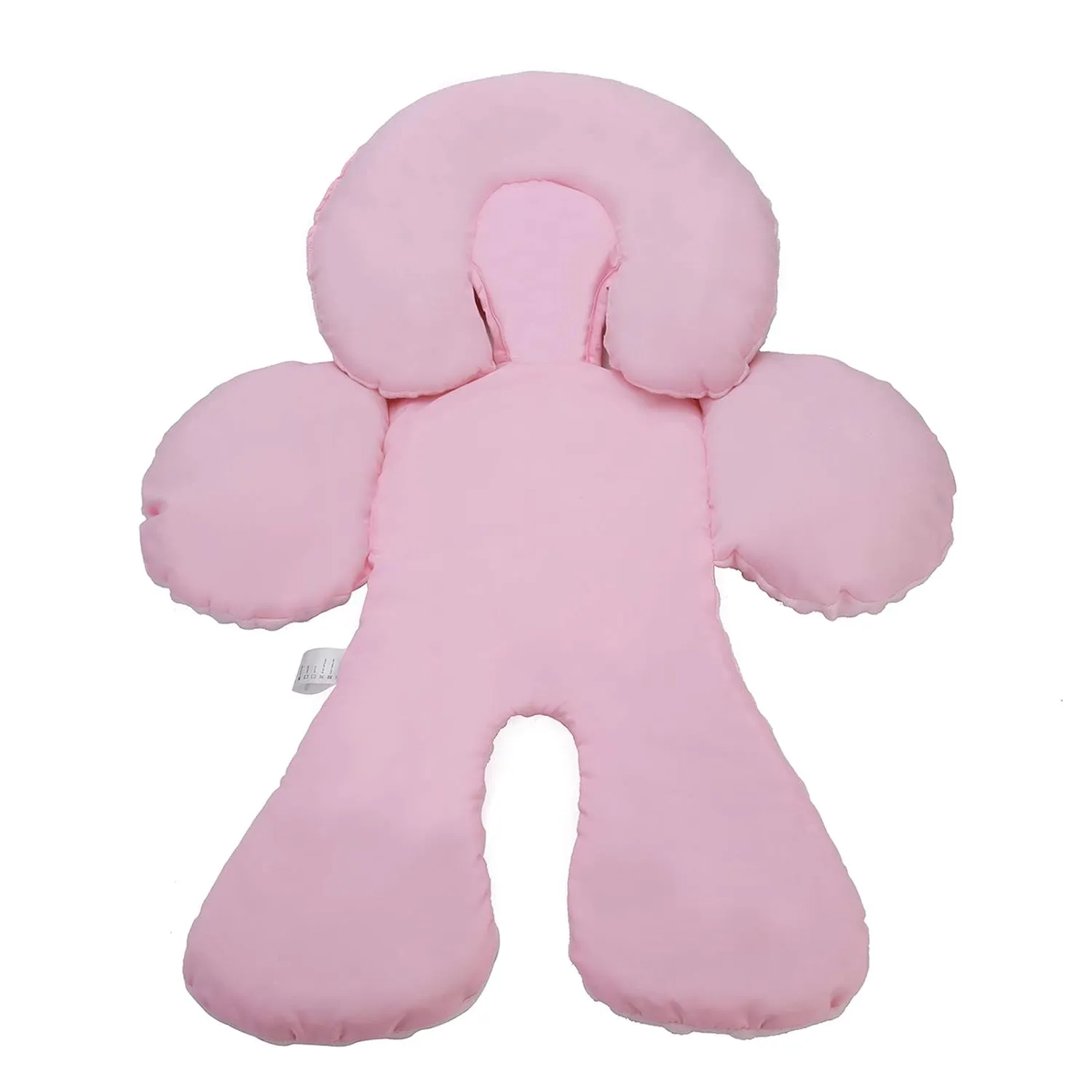 Pro Goleem Infant Car Seat Head Neck Body Support, Ultra-Soft Minky and Microfiber Newborn Car Seat Insert, Perfect for Car Seat, Stroller, 2-in-1 Reversible, Girls, Pink