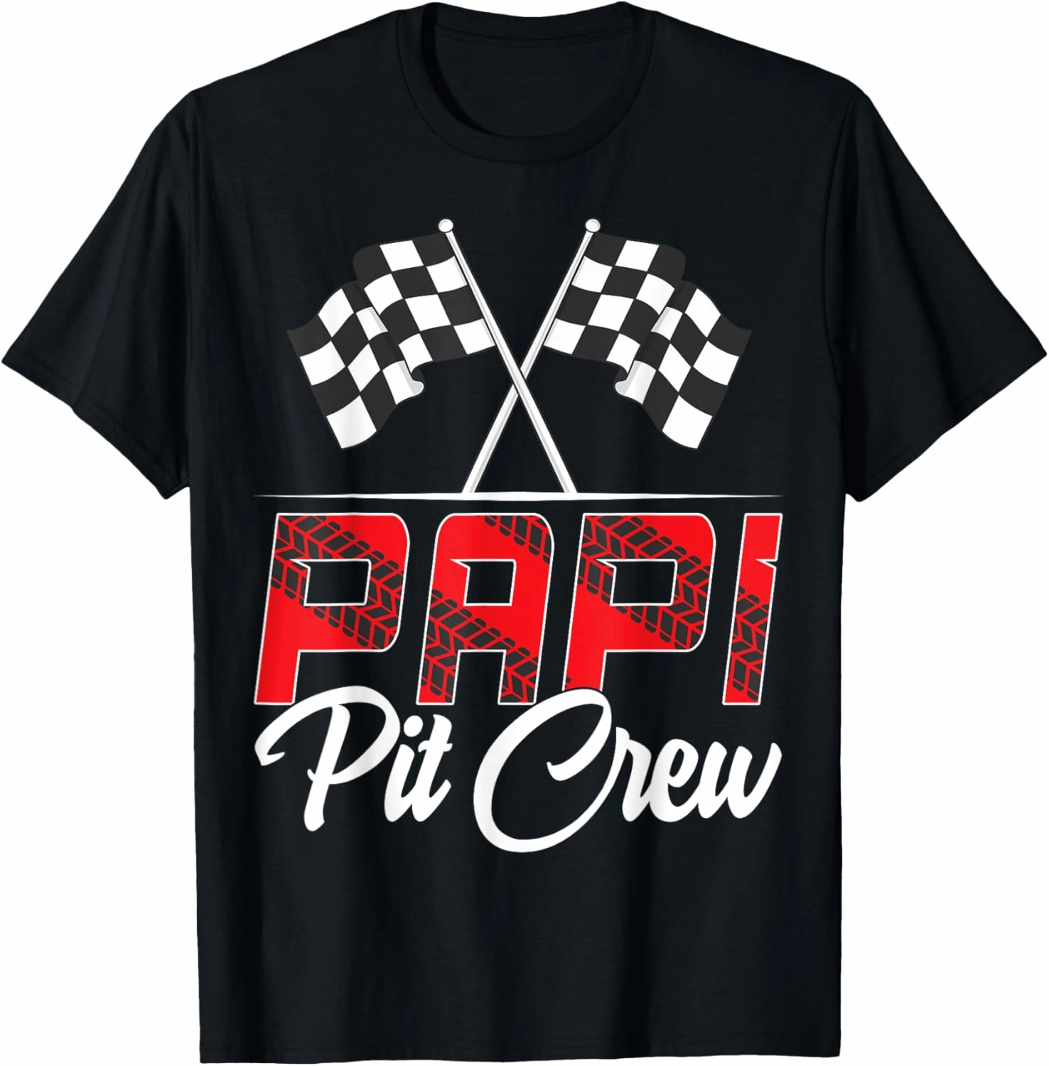 Race Car Birthday Party Racing Family Papi Pit Crew T-Shirt