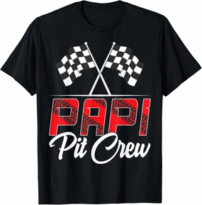 Race Car Birthday Party Racing Family Papi Pit Crew T-Shirt