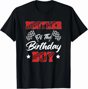 Race Car Brother Of The Birthday Boy Racing Family Pit Crew T-Shirt
